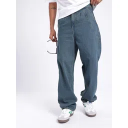glitchez Men Urban Cool Loose Cropped Fit Pleated Jeans-picture-25
