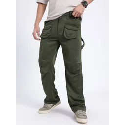 glitchez Men Urban Pocket Relaxed Fit Trousers-image-44