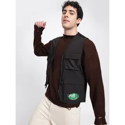 glitchez Men Urban Utility Tailored Gilet Jacket-picture-37