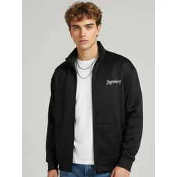 glitchez Mock Collar Geometric Self Design Sweatshirt-picture-24