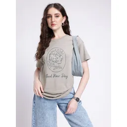 glitchez Modern Cool Graphic Printed Oversized T-shirt-image-16