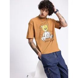 glitchez Modern Touch Graphic Printed Relaxed Fit T-shirt-picture-13