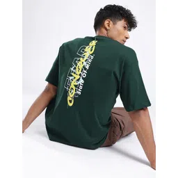 glitchez Oversized Typography Printed T-shirt-image-26