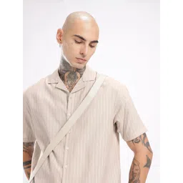 glitchez Oversized Vertical Striped Shirt-picture-31