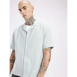 glitchez Oversized Vertical Striped Shirt-picture-32