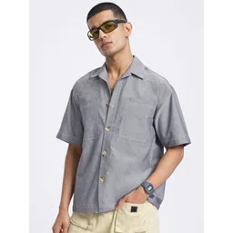 glitchez Pocket Minimalism Oversized Shirt-picture-10