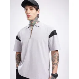 glitchez Polo Collar Oversized Drop-Shoulder Sleeves T-shirt-picture-20