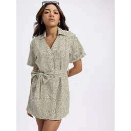 glitchez Printed Shirt-Style Dress-picture-46