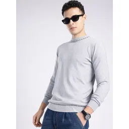 glitchez Round Neck Knitted Pullover image 1