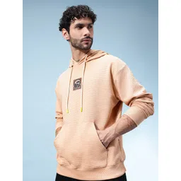 glitchez Self Striped Oversized Pullover with Applique Detail-picture-35