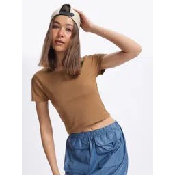 glitchez Self-Striped Sass Styled Back Crop Top-picture-31