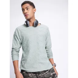 glitchez Shirred Suavity Dropped Sleeve Relaxed Comfort Sweatshirt-picture-24