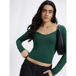 glitchez Sleek Edge Fitted Crop Top-picture-38
