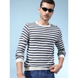 glitchez Slim Fit Striped Pullover-picture-36