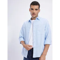 glitchez Solid Relaxed Fit Shirt-picture-20