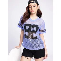 glitchez Sporty Spice Relaxed Varsity Print Lace Top-picture-41