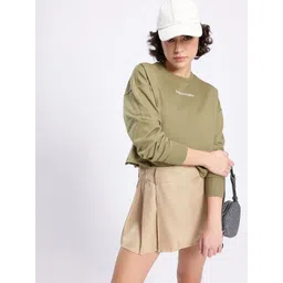 glitchez Street Edge Minimal Print Boxy Fit Crop Sweatshirt-picture-29