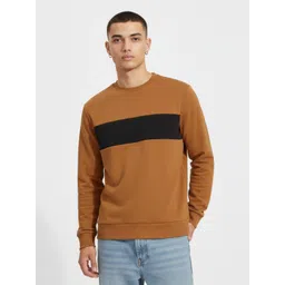 glitchez Striped Printed Terry Pullover-image-2