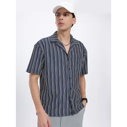 glitchez Subtle Stripes Regular Fit Shirt-picture-30