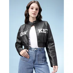 glitchez Typography Crop Bomber Jacket-picture-33