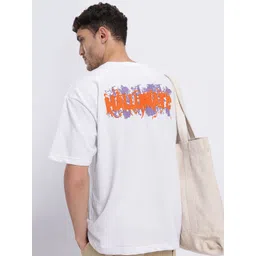 glitchez Typography Print Drop-Shoulder Oversize T-shirt-picture-29