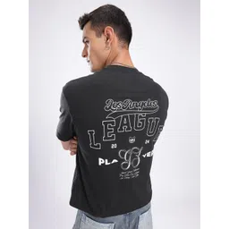 glitchez Typography Printed Relaxed Fit T-shirt-picture-32