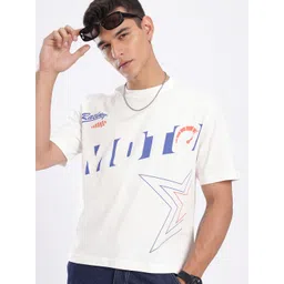 glitchez Typography Printed Relaxed Fit T-shirt-picture-31