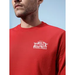 glitchez Typography Printed Round Neck Sweatshirt image 3