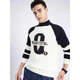 glitchez Typography Self Design High Neck Pullover Sweater-picture-18