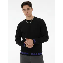 glitchez Typography Terry Regular Fit Sweatshirt-picture-36