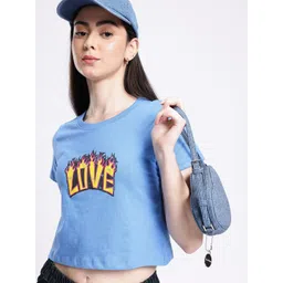 glitchez Urban Chic Printed Cropped T-shirt-picture-37