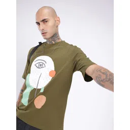 glitchez Urban Cool Graphic Printed Relaxed Fit T-shirt-picture-17