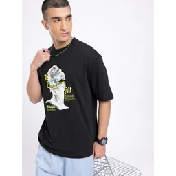 glitchez Urban Cool Graphic Printed Relaxed Fit T-shirt-picture-13