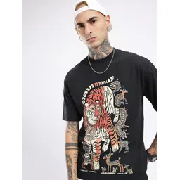 glitchez Urban Cool Graphic Printed Relaxed Fit T-shirt-picture-15