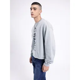 glitchez Urban Cool Printed Relaxed Cotton Terry Sweatshirt image 2