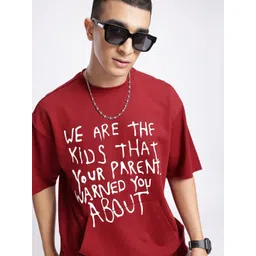 glitchez Urban Cool Typography Printed Kangaroo Pocket Oversized Sweatshirt-picture-29