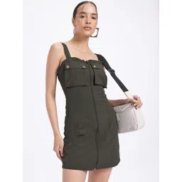 glitchez Utility Freak Sheath Mini Dress-picture-14
