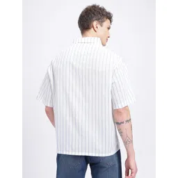 glitchez Vertical Striped Relaxed Fit Shirt image 5