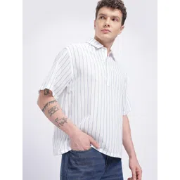 glitchez Vertical Striped Relaxed Fit Shirt image 1
