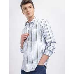 glitchez Vertically Striped Relaxed Fit Shirt-picture-15