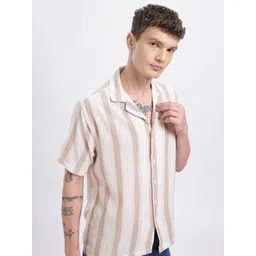 glitchez Vertically Striped Relaxed Fit Shirt-picture-18