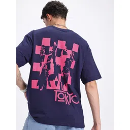 glitchez Vivid Visions Printed Oversize T-shirt-picture-34