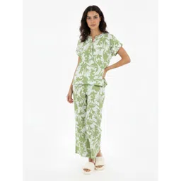 glitchez Women Abstract Printed Night Suit-picture-24