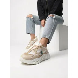 glitchez Women Colourblocked Chunky Sole Sneakers-picture-20