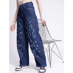 glitchez Women Cool Edge 90's Baggy Fit High-Rise Mildly Distressed Jeans-picture-22