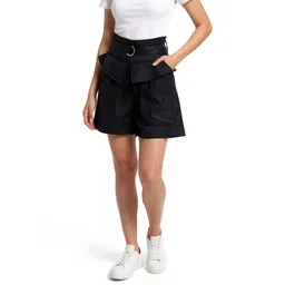 glitchez Women Regular Fit High-Rise Belted Shorts-picture-32