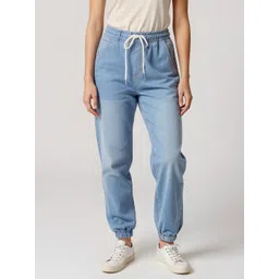 glitchez Women Relaxed Fit Heavy Fade Stretchable Jogger Jeans-picture-17