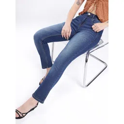 glitchez Women Slim Fit Heavy Fade Stretchable Jeans-picture-19