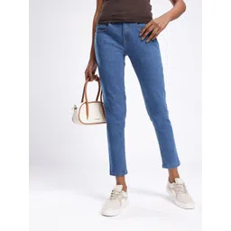 glitchez Women Slim Fit Light Fade Stretchable Cropped Jeans-picture-23