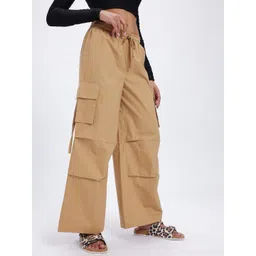 glitchez Women Utility Flow Pleated Cargos-picture-40